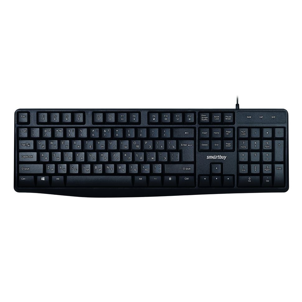 

Клавиатура проводная SmartBuy ONE 207, мембранная, USB, черный (SBK-207US-K), ONE 207