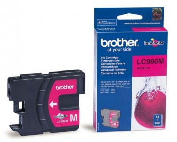 

Картридж струйный Brother LC-980M, пурпурный, оригинальный, ресурс 260 страниц, для DCP-145C, DCP-163C, DCP-165C, DCP-167C, DCP-195C, DCP-197C, DCP-365CN, DCP-375CW, DCP-377CW, MFC-250C, MFC-255CW, MFC-257CW, MFC-290C, MFC-295CN, MFC-297C, LC-980M