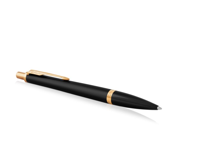 

Ручка шариковая автомат Parker Urban Core Muted Black GT, K309, синий, лак, нержавеющая сталь, подарочная упаковка (1931576), Muted Black GT, K309