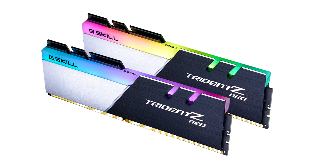 

Комплект памяти DDR4 DIMM 32Gb (2x16Gb), 3600MHz, CL14, 1.45 В, G.Skill, Trident Z Neo (F4-3600C14D-32GTZN), F4-3600C14D-32GTZN