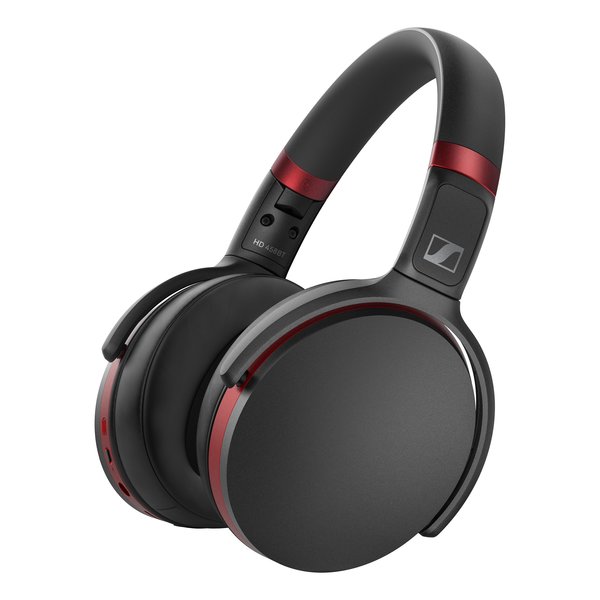 Беспроводная гарнитура Sennheiser HD 458BT, Jack 3.5mm/USB Type-C, черный/красный (508968)