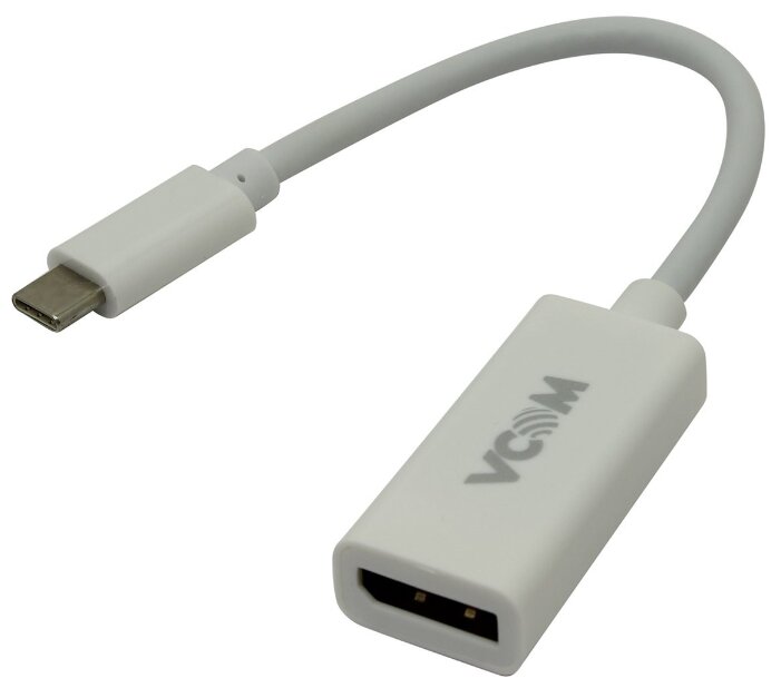 

Переходник (адаптер) USB 3.1 Type-C(m)-DisplayPort(f), 15см, белый VCOM (CU422MB)