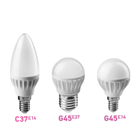Лампа светодиодная E14 свеча/C37, 4Вт, 4000K / нейтральный свет, 600лм, ОНЛАЙТ (OLL-C37-8-230-4K-E27-FR / 71635) OLL-C37-8-230-4K-E27-FR / 71635 - фото 1