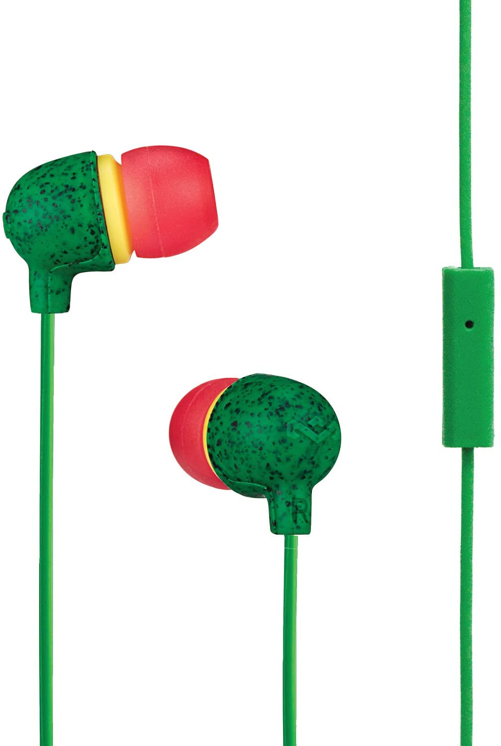 

Проводные наушники Marley Little Bird Rasta , jack 3.5 mm, красный/зеленый (EM-JE061-RA), Little Bird Rasta