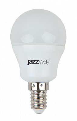 

Лампа светодиодная E14 шар/G45, 7Вт, 5000K / холодный свет, 560лм, Jazzway PLED-SP (1027870-2)