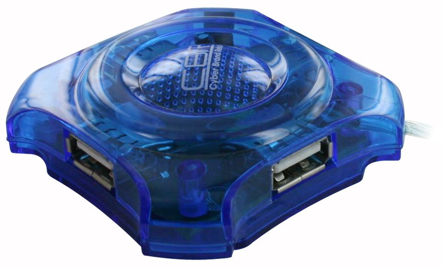 

Концентратор CBR CH-127, 4xUSB 2.0, синий, CH-127