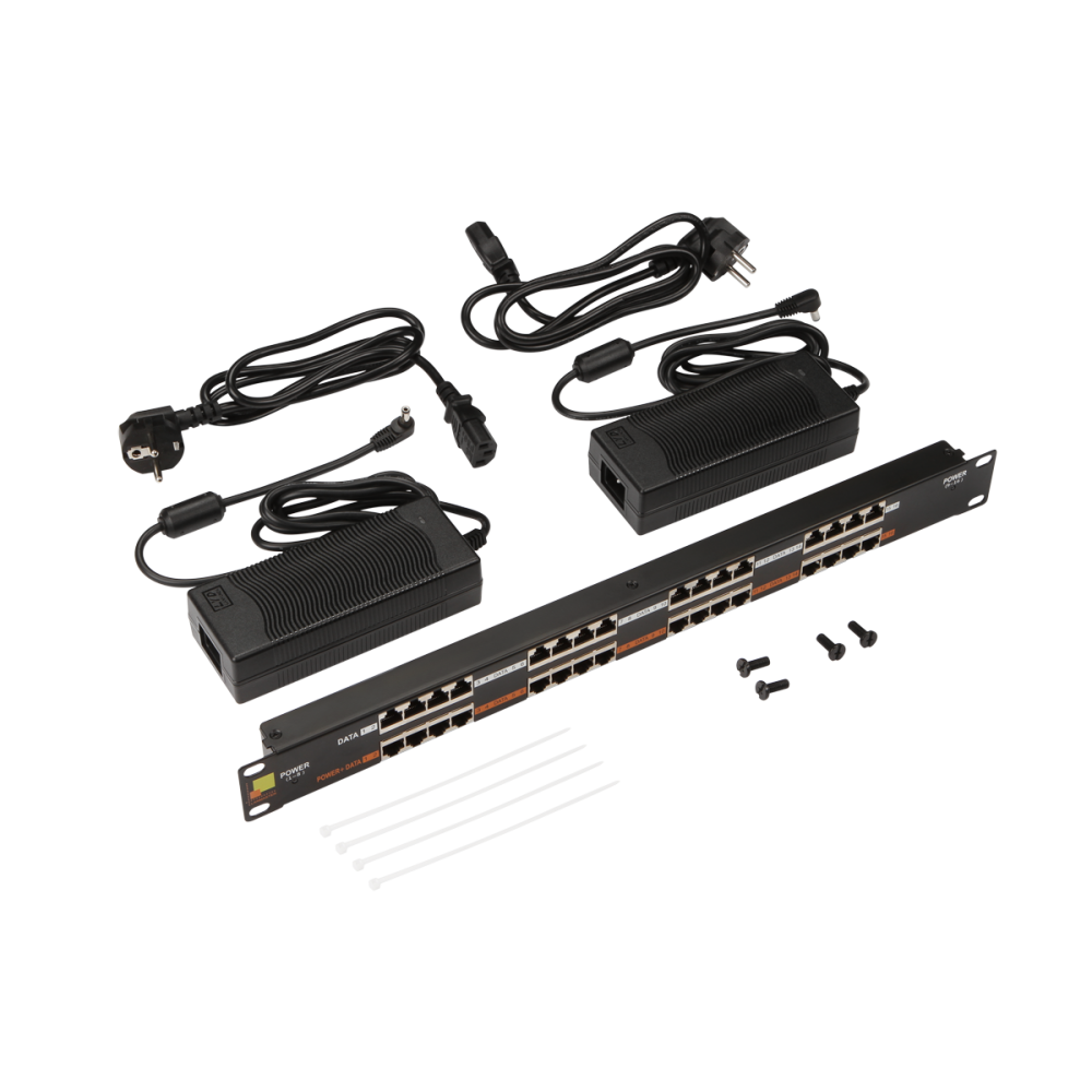 Патч-панель в шкаф 19" 1U, порты: 16xRJ-45 кат. 5e, LANMASTER