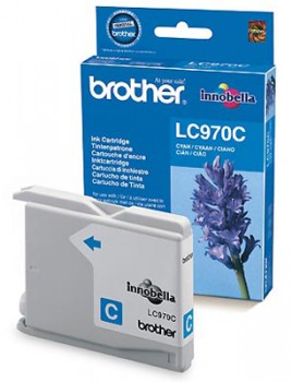 

Картридж струйный Brother LC970C, голубой, оригинальный, ресурс 300 страниц, для DCP-135C, DCP-150C, MFC-235C, MFC-260C, LC970C