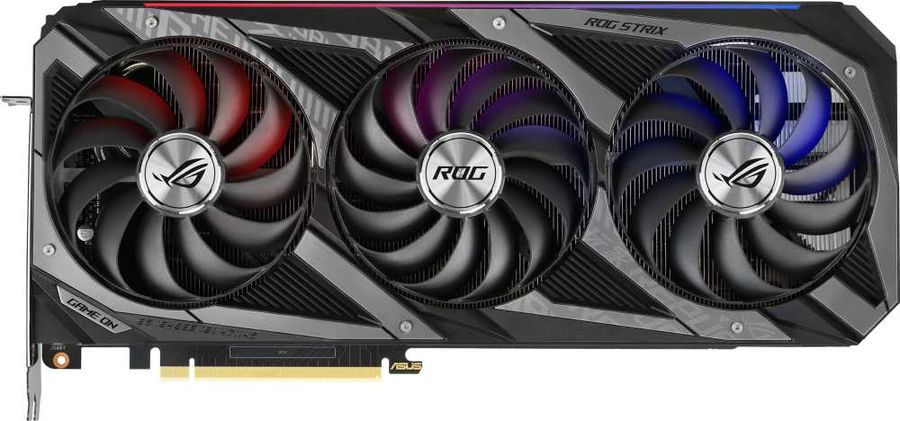 

Видеокарта ASUS NVIDIA GeForce RTX 3090 ROG STRIX GAMING OC, 24Gb DDR6X, 384bit, PCI-E, 2HDMI, 3DP, Retail (ROG-STRIX-RTX3090-O24G-GAMING), ROG STRIX GAMING OC