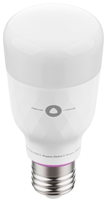 

Умная лампа ЯНДЕКС YNDX-00010, 9Вт, 900лм, 1700-6500К, E27, WiFi (YNDX-00010), YNDX-00010