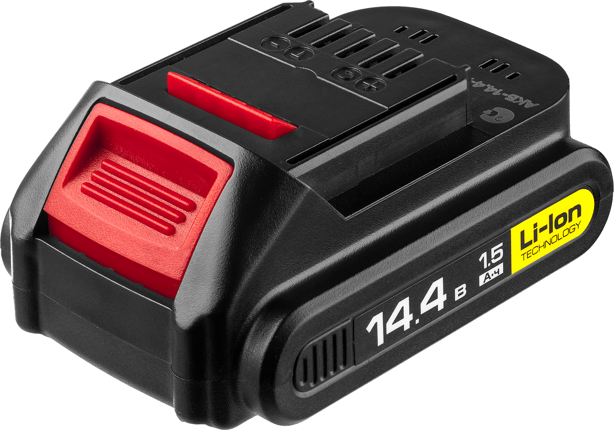 

Аккумулятор ЗУБР, 14.4V, 1.5Ah, Li-Ion для ЗУБР ДА-14.4-2-Ли КМ2, ДА-14.4-2-Ли КНМ2 (АКБ-14.4-Ли 15М2)