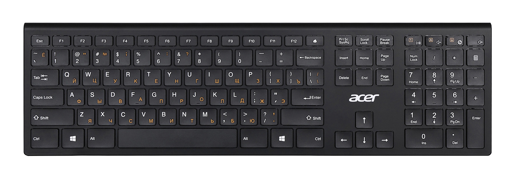 Клавиатура Acer OKR020, USB, черный