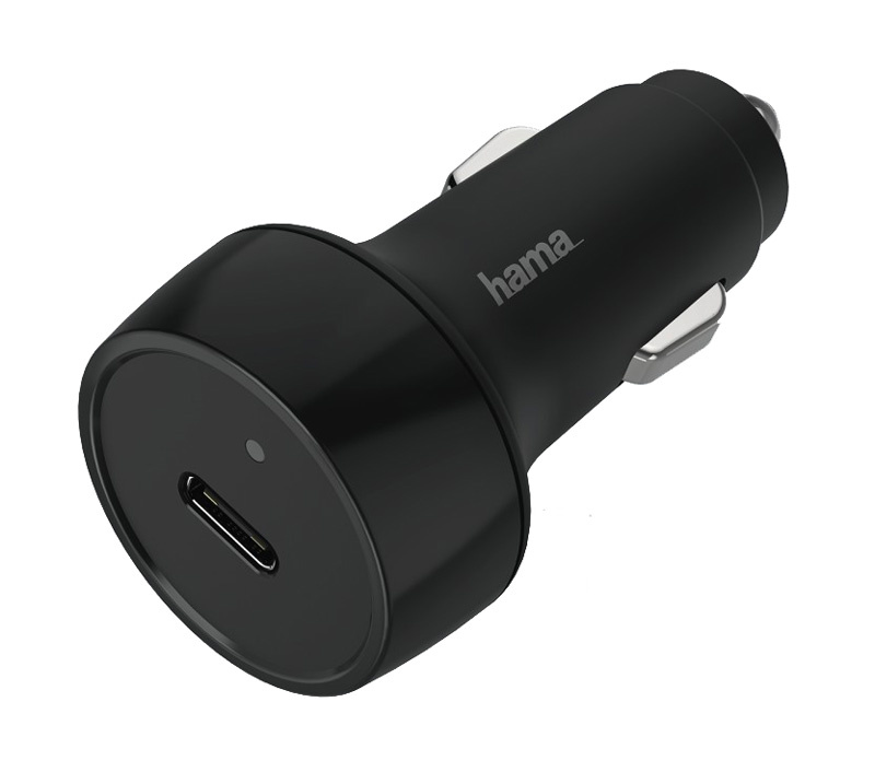 

Автомобильное зарядное устройство Hama H-183285, USB, USB Type C, 3A, QC, PD, черный (00183285), H-183285