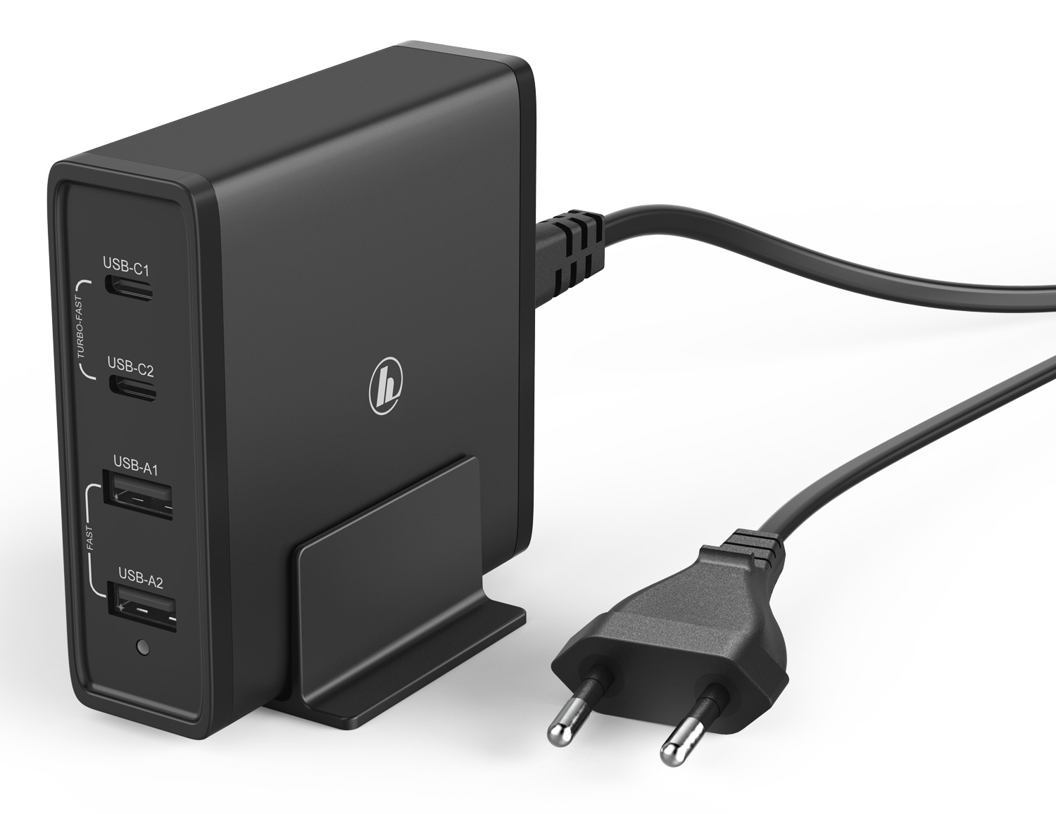 

Сетевое зарядное устройство Hama H-183376 65W, 2USB, USB, USB type-C, PD, 2A, черный (00183376), H-183376