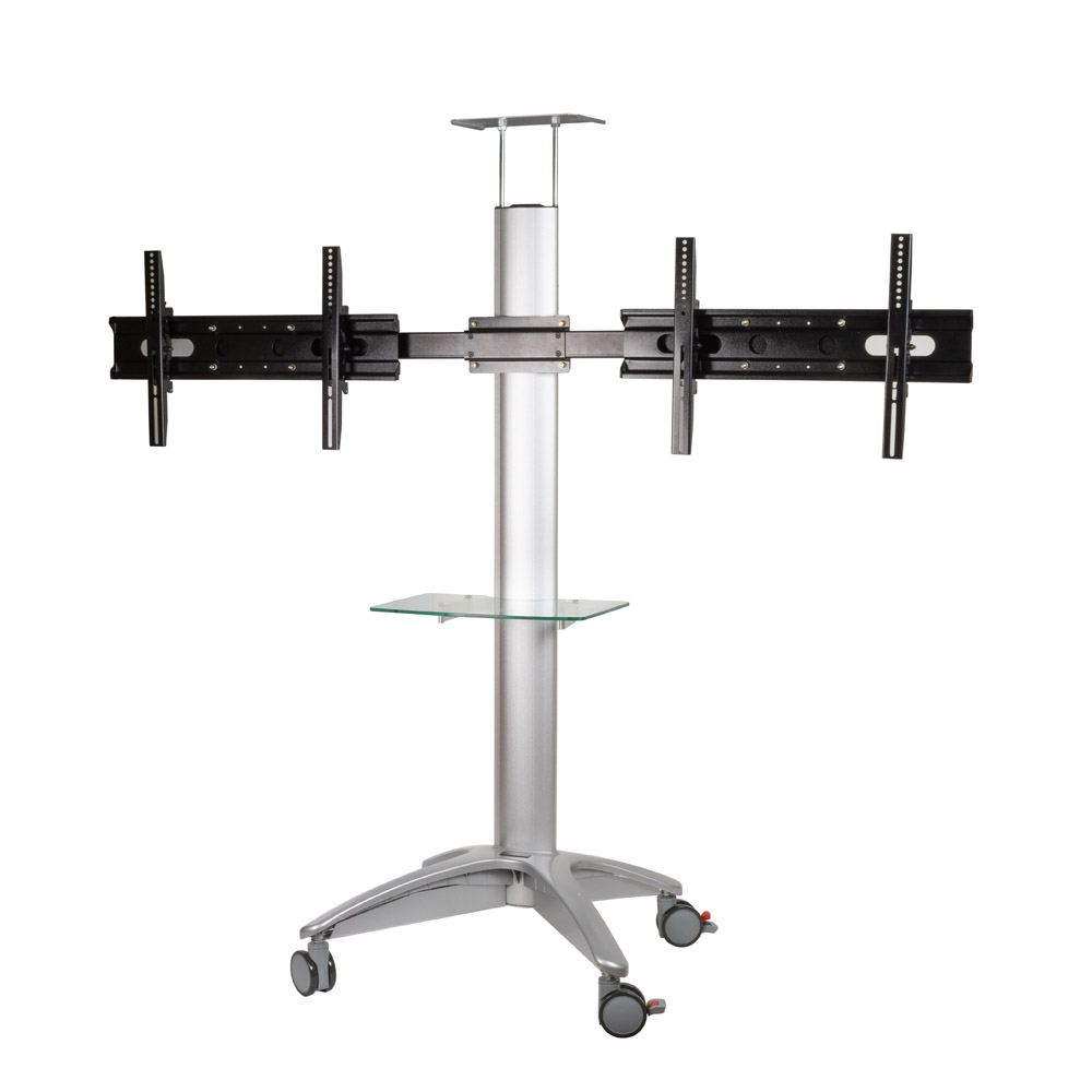 

Стойка напольная для TV/монитора Arm media PT-STAND-15, 26"-55", 2 монитора, VESA 100x100мм-700x400мм, наклонный, до 120 кг, черный/серебристый (10242), PT-STAND-15