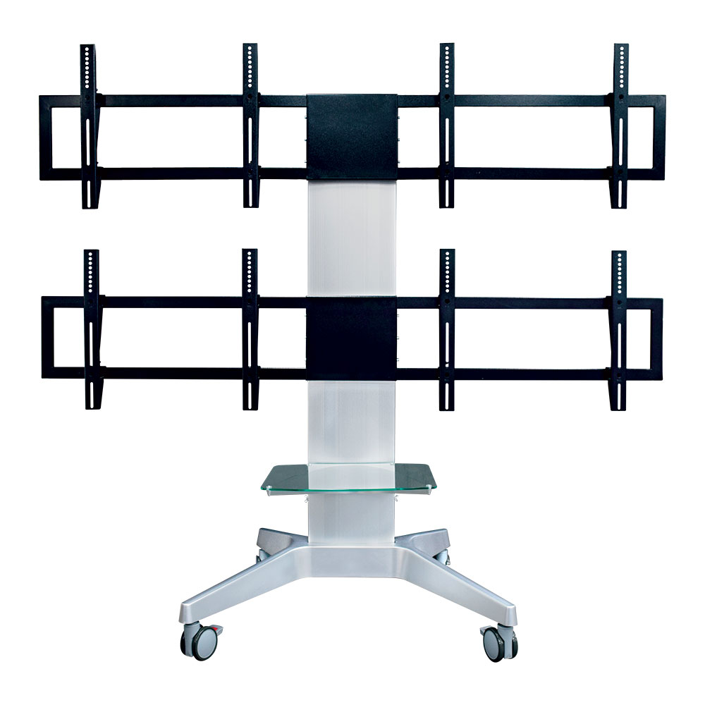 

Стойка напольная для TV/монитора Arm media PT-STAND-16, 26"-55", 4-монитора, VESA 100x100мм-700x400мм, наклонный, до 120 кг, черный/серебристый (10243), PT-STAND-16