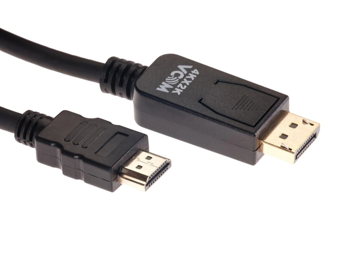 

Кабель-переходник (адаптер) DisplayPort(20M)-HDMI(19M) 4K, 1.8 м, черный VCOM (CG608-1.8M)