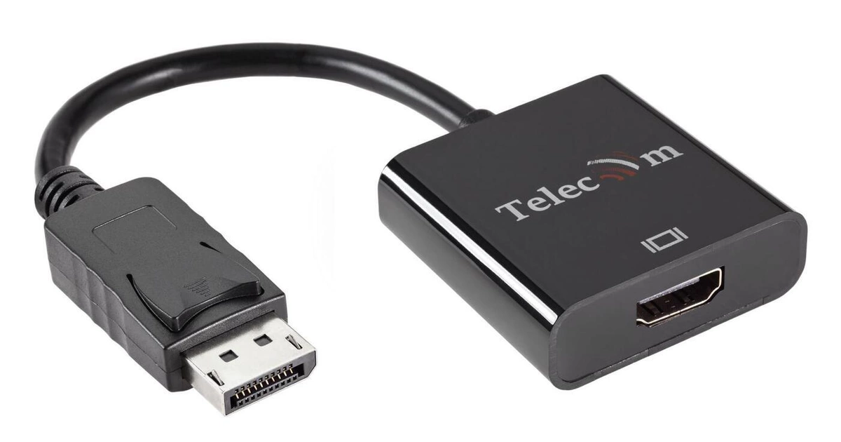 

Кабель DisplayPort(20M)-HDMI(19M) 4K, ферритовый фильтр, 20см, черный Telecom (TA555), 0