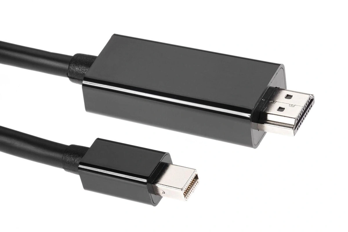 

Кабель Mini DisplayPort(M)-HDMI(19M) 4K, 1.8м, черный Telecom (TA696-1.8M), 0