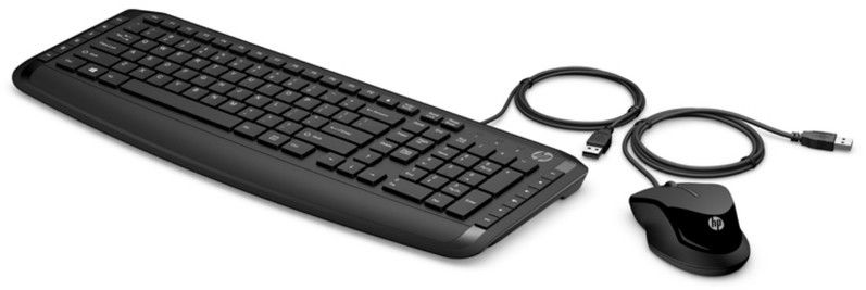 Клавиатура + мышь HP Pavilion 200 Wired, USB, черный (9DF28AA)