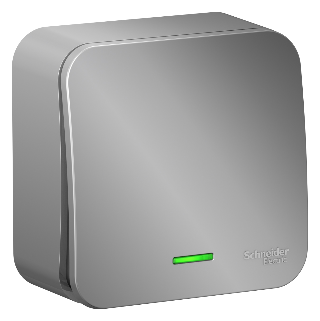 

Выключатель Schneider Electric BLANCA, 1кл., индикатор/подсветка, открытый монтаж, в сборе, алюминий (BLNVA101103)