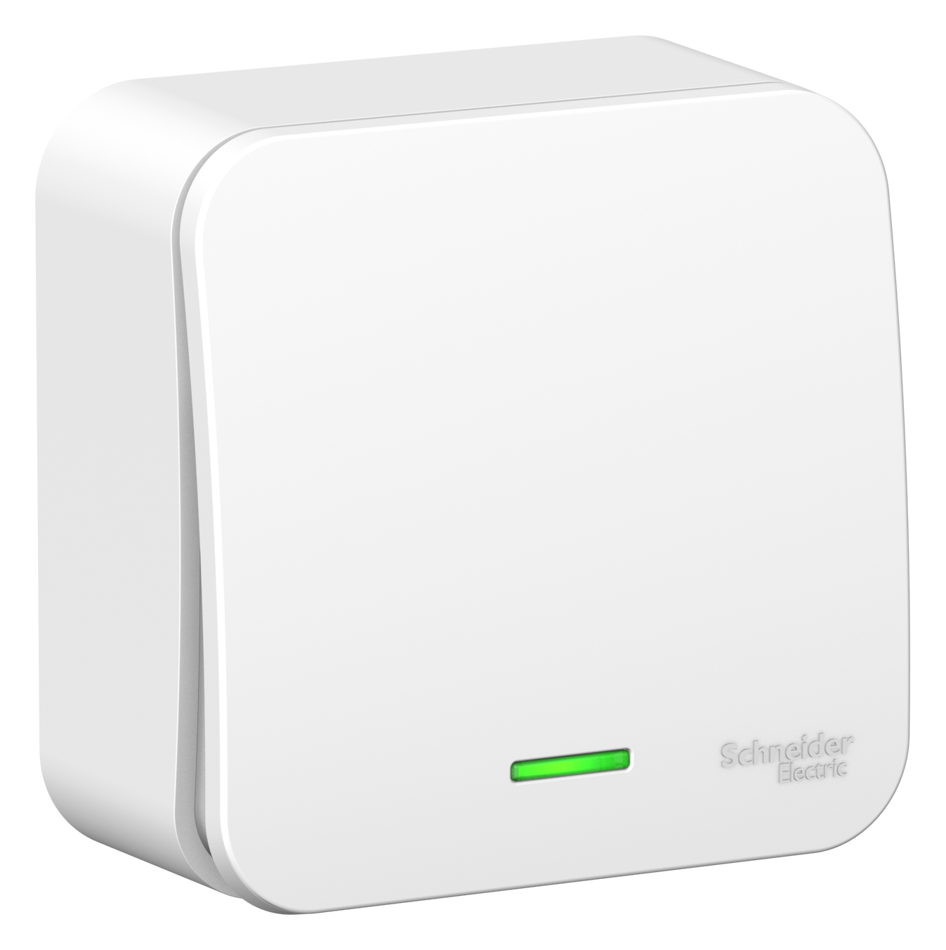 

Выключатель Schneider Electric BLANCA, 1кл., индикатор/подсветка, открытый монтаж, в сборе, белый (BLNVA101111)