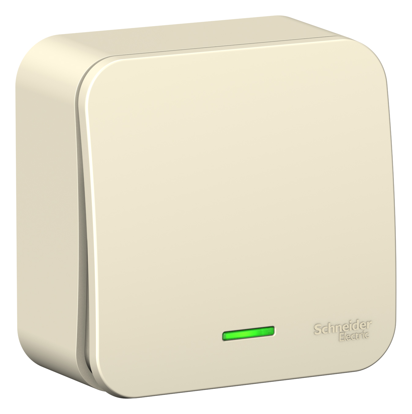 

Выключатель Schneider Electric BLANCA, 1кл., индикатор/подсветка, открытый монтаж, в сборе, молочный (BLNVA061112)