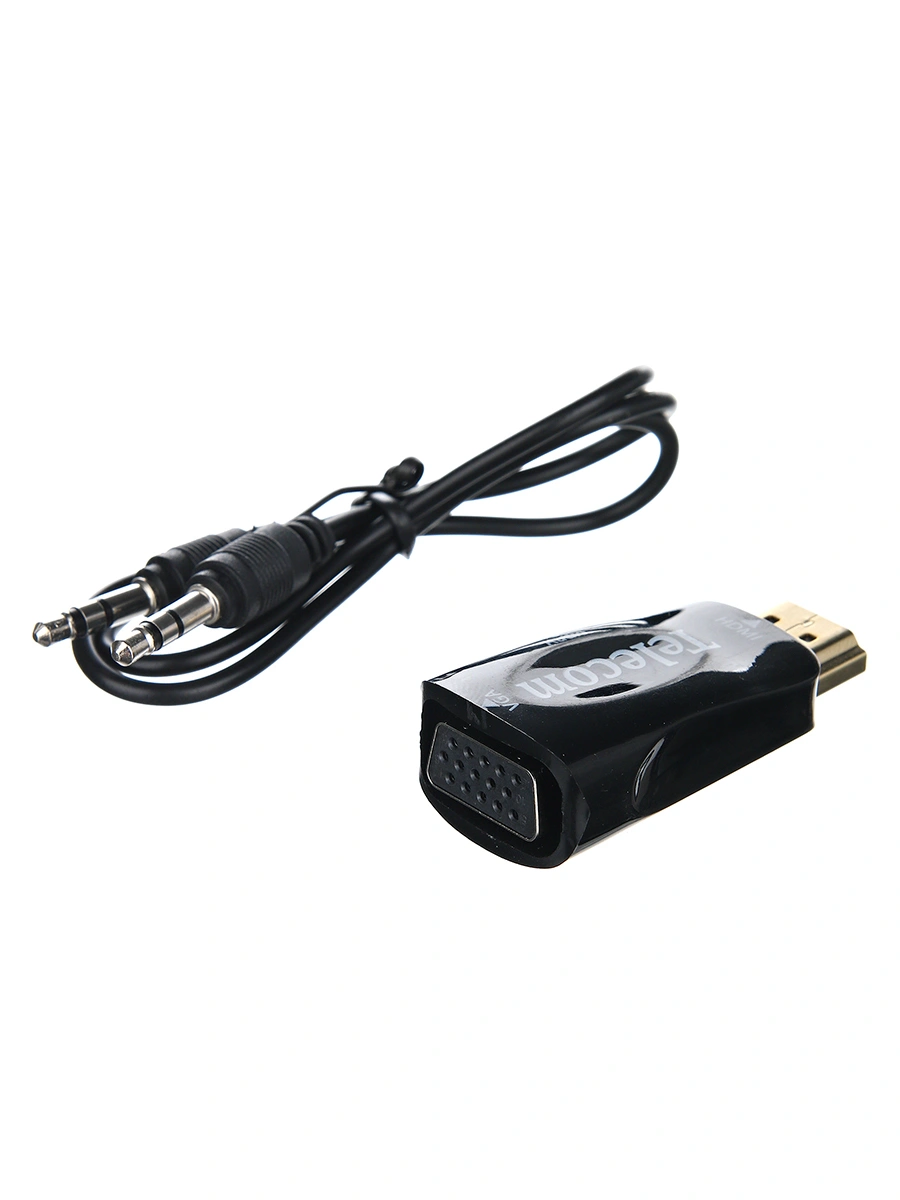 

Кабель HDMI(19M)-VGA(15F), 5 см, черный Telecom (TTC4021B)