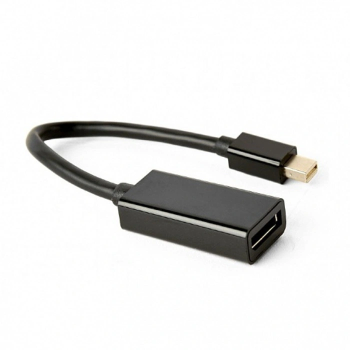 

Переходник (адаптер) Mini DisplayPort(M)-DisplayPort(20M), 16 см, черный Cablexpert (A-mDPM-DPF4K-01)