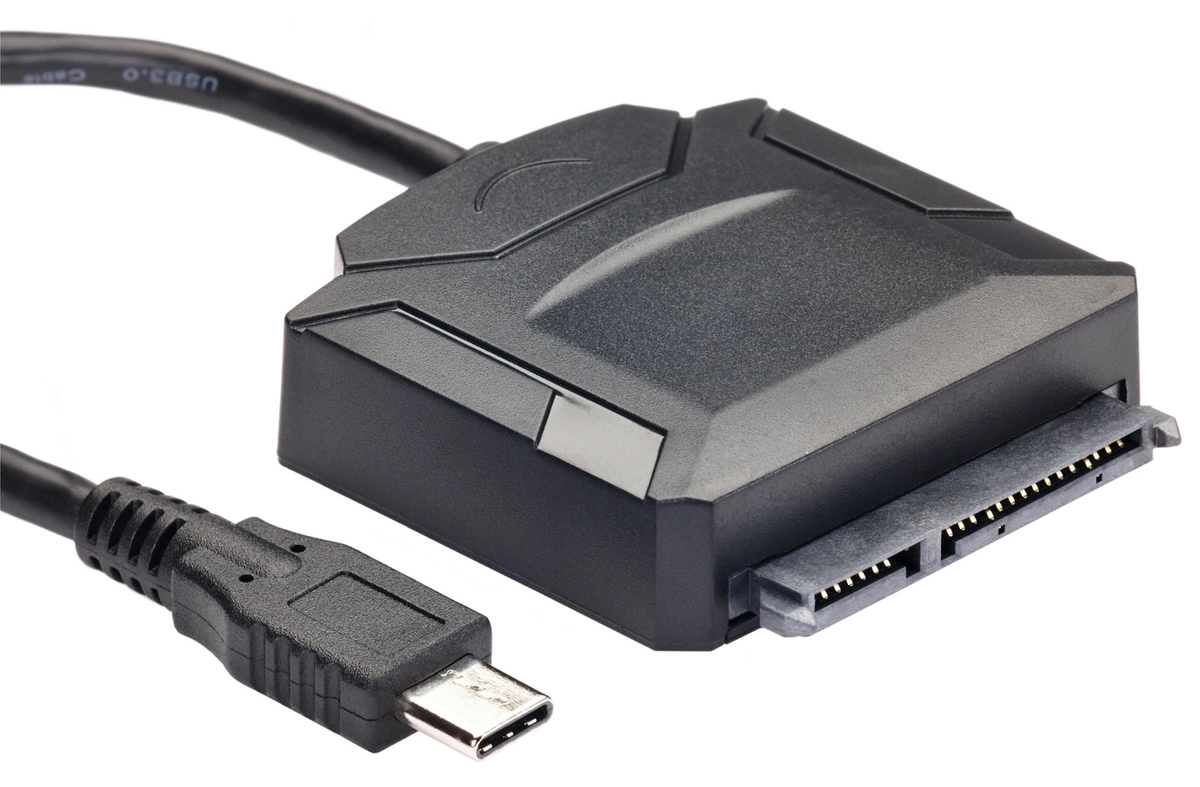 

Кабель-переходник (адаптер) USB 3.1 Type-C(m)-SATA III 2.5"(m), 20см, черный VCOM (CU819)
