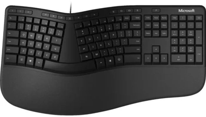 Клавиатура + мышь Microsoft Ergonomic Desktop, USB, черный (RJY-00011)