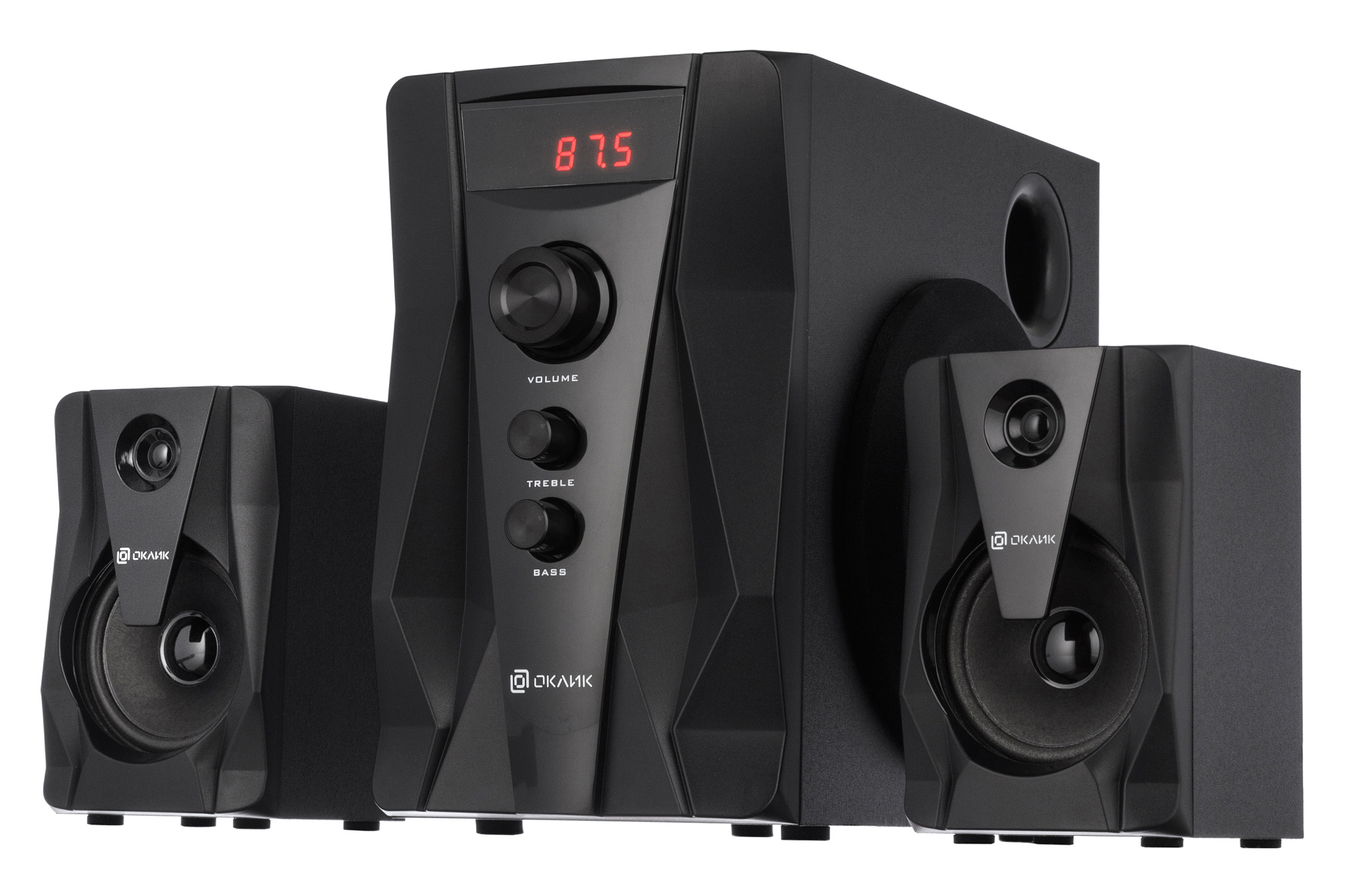 

Акустика 2.1 Oklick OK-431, 23Вт, черный, OK-431