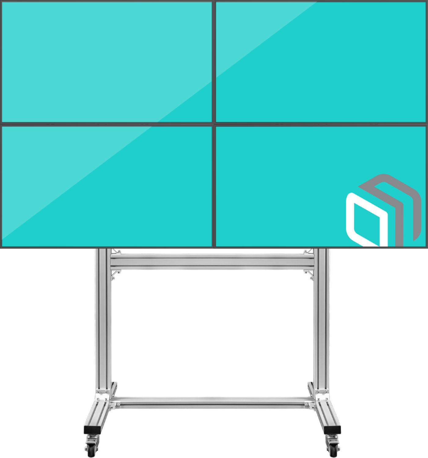 

Стойка напольная для TV/монитора ONKRON FSPRO2L-22, 40"-55", 4 монитора, VESA 200x200мм-400x400мм, до 200 кг, черный/серебристый, FSPRO2L-22