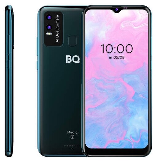 

Смартфон BQ 6630L Magic L, 6.53" 720x1600 IPS, Unisoc SC9863A, 3Gb RAM, 32Gb, 3G/4G, NFC, Wi-Fi, 2xCam, 2-Sim, 4920 мА⋅ч, Micro-USB, Android 10, синий, 6630L Magic L