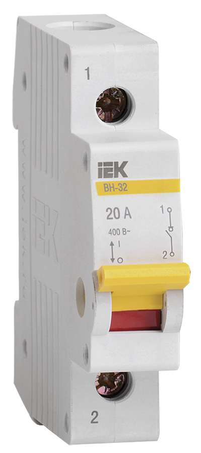 Выключатель нагрузки 1P 20А IEK