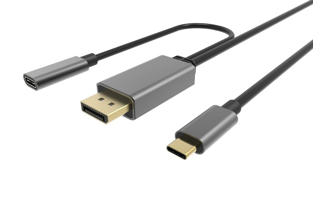 

Кабель-переходник (адаптер) USB 3.1 Type-C(m)-DisplayPort(m)+USB PD, 1.8м, черный VCOM (CU422MCPD-1.8M)