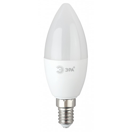 

Лампа светодиодная E14 свеча/B35, 10Вт, 6500K / холодный свет, 800лм, ЭРА LED B35-10W-865-E14 R (Б0045337), LED B35-10W-865-E14 R