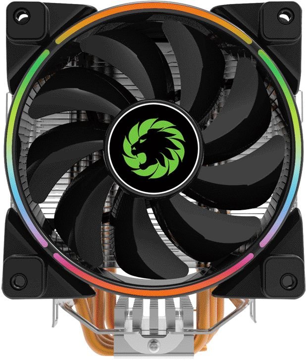 

Кулер для процессора GameMax для Socket 775/115x/1200/AM2/AM2+/AM3/AM3+/FM1/AM4/FM2/FM2+, 120мм, 1500rpm, 26.3 дБ, 187Вт, 4-pin PWM, Al, ARGB (Gamma 500 RAINBOW )
