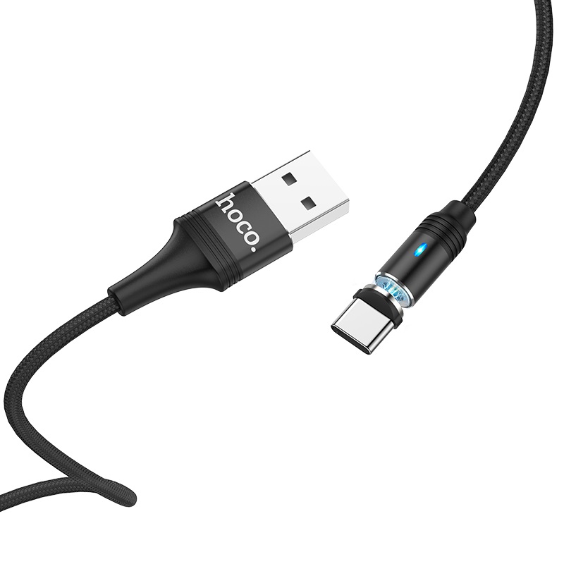 

Кабель USB-USB Type-C, 2A, 1.2м, черный HOCO Fresh U76 (16729), U76