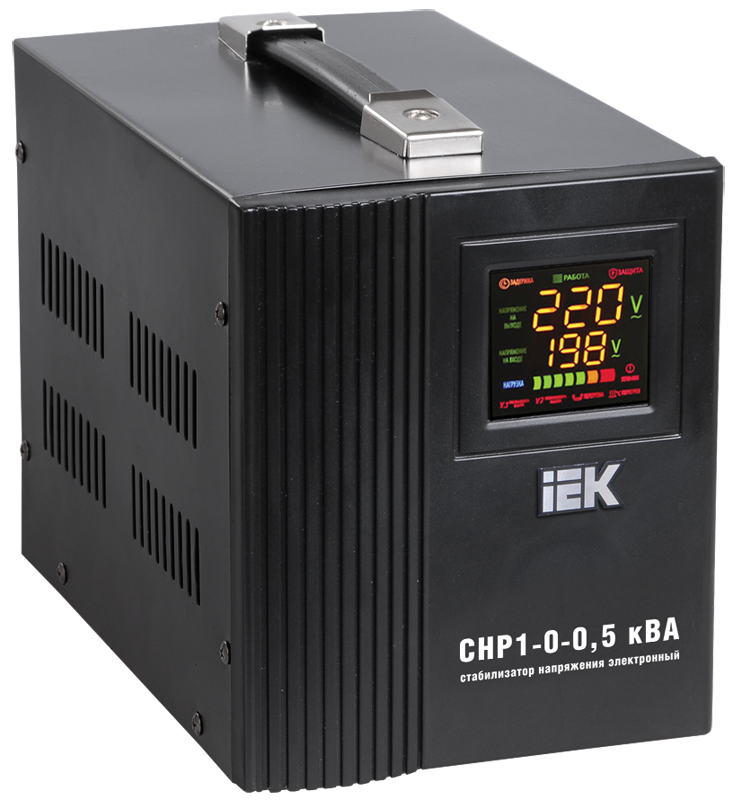 

Стабилизатор напряжения IEK СНР1-0-0,5, 500 VA, EURO, черный (IVS20-1-00500), СНР1-0-0,5