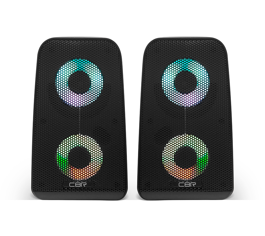 

Акустика 2.0 CBR CMS 512L, 6 Вт, подсветка, черный (CMS 512L Black), CMS 512L