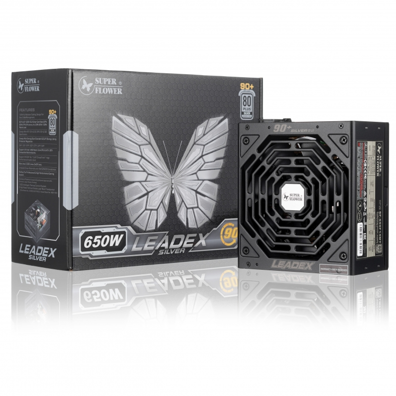 

Блок питания 650 Вт ATX Super Flower Power Supply Leadex Silver, 135 мм, 80 Plus Silver (SF-650F14MT), Power Supply Leadex Silver
