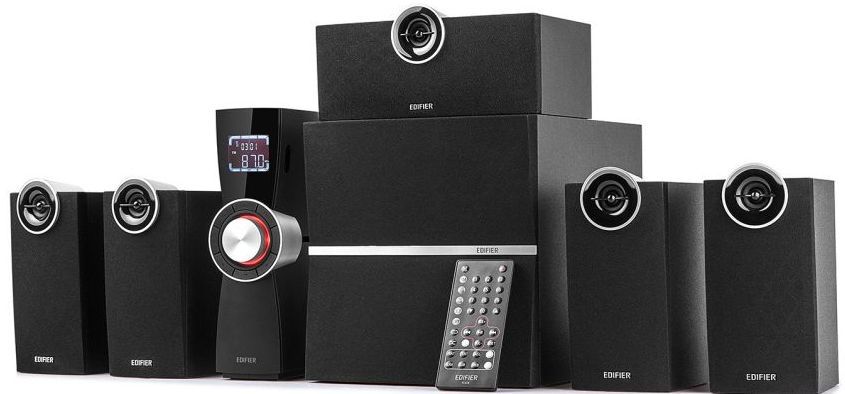 

Акустика 5.1 Edifier C12XD , 120Вт, USB, SD, черный, C12XD