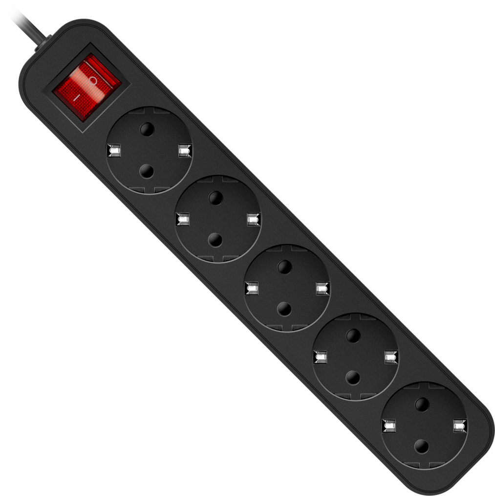 

Удлинитель Defender G530, 5-розеток, 3м, черный (99342), G530
