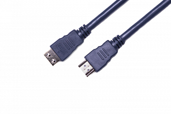 Кабель HDMI(19M)-HDMI(19M) v2.0 4K, экранированный, 10м, темно-серый Wize (CP-HM-HM-10M) - фото 1