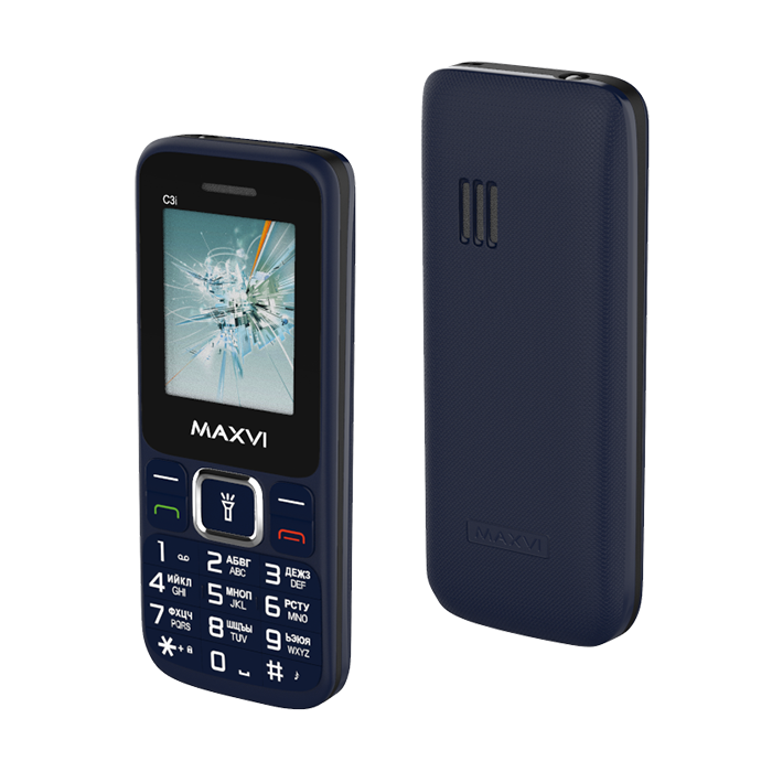 Мобильный телефон MAXVI C3i морская волна