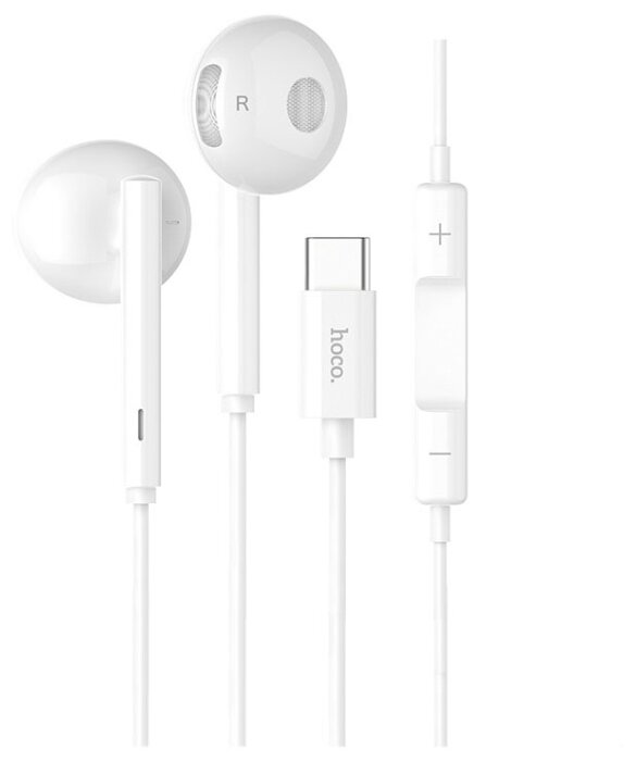 

Проводные наушники Hoco L10, USB Type-C, белый, L10
