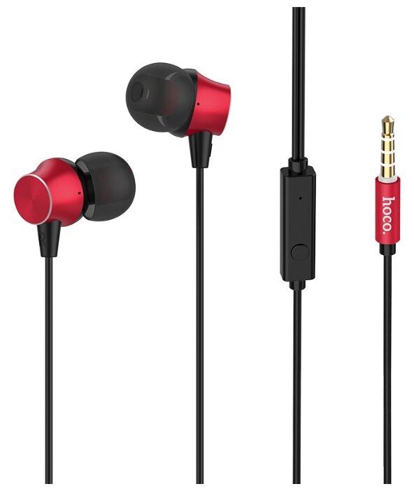 

Проводная гарнитура Hoco M51, Jack 3.5mm, красный, M51