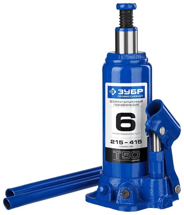 Домкрат ЗУБР T50, 6 т, 21.5 см-41.5 см
