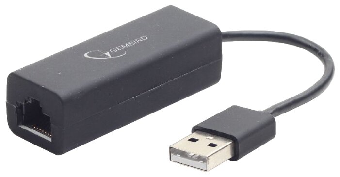 Сетевая карта Gembird NIC-U2, 1xRJ-45, 10/100 Мбит/сек, USB 2.0, Retail (NIC-U2)